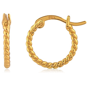 Silver Huggie Earring