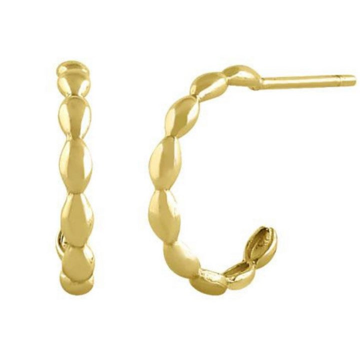 Wavy Hoop Earrings