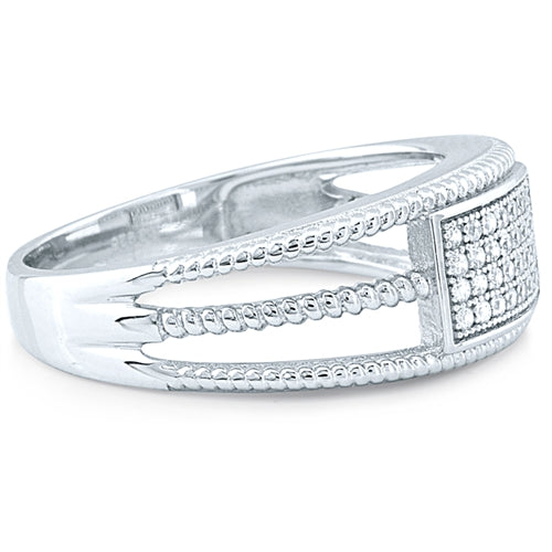 Silver Ring with Micro