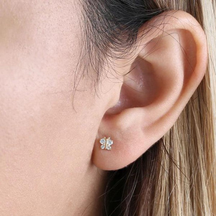Dainty Butterfly Earrings