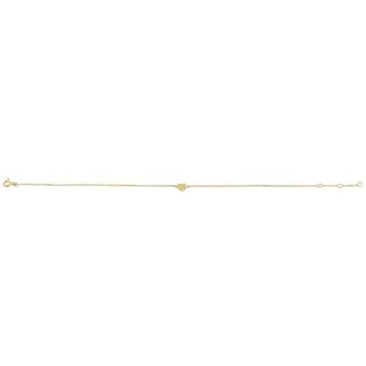 Gold Heart CZ Bracelet