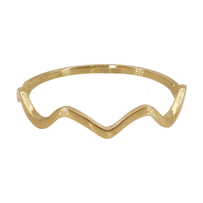 10K Gold Wavey Ring