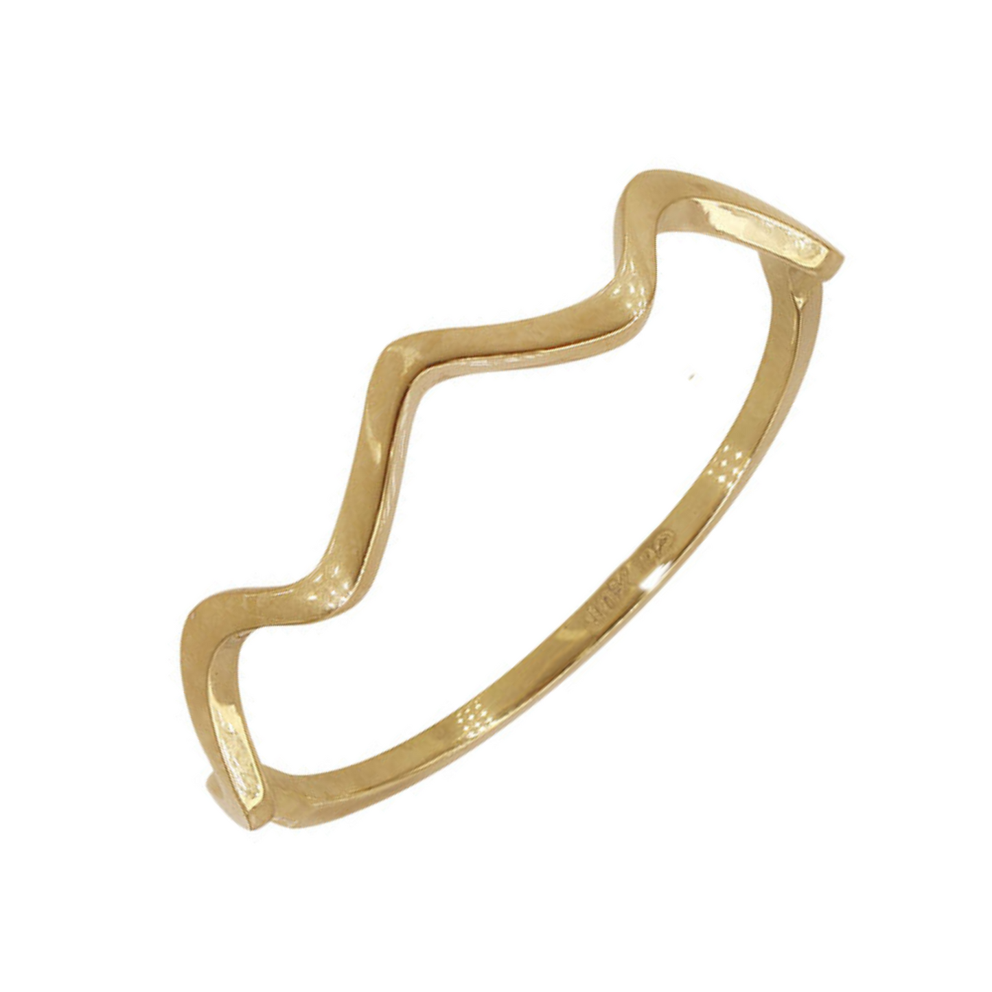 10K Gold Wavey Ring