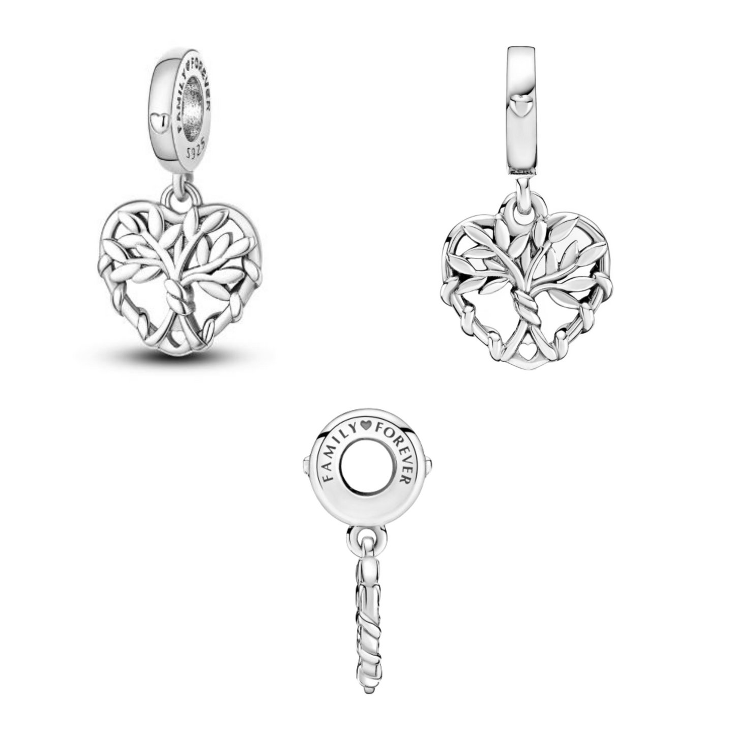 Heart Family Tree Charm