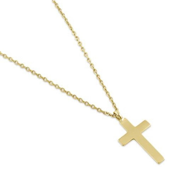 14K Gold Cross Necklace