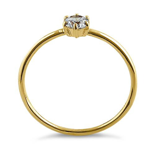 Solitaire Round CZ Ring