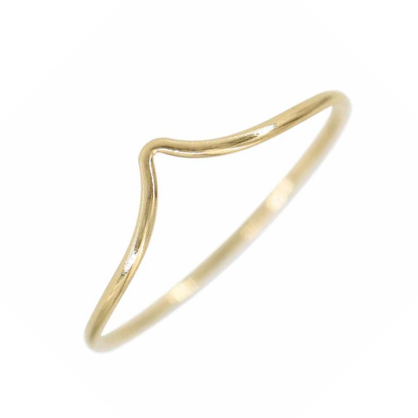 14K Gold Filled Chevron Ring
