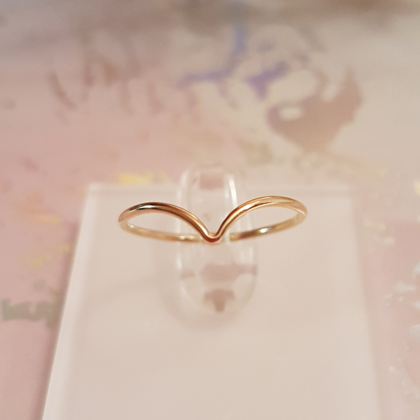 14K Gold Filled Chevron Ring