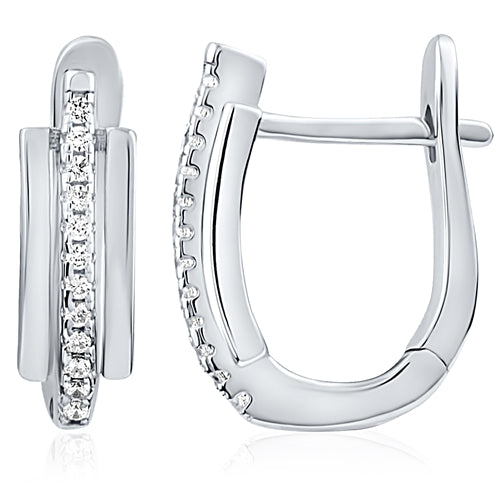 Silver Huggee Earring