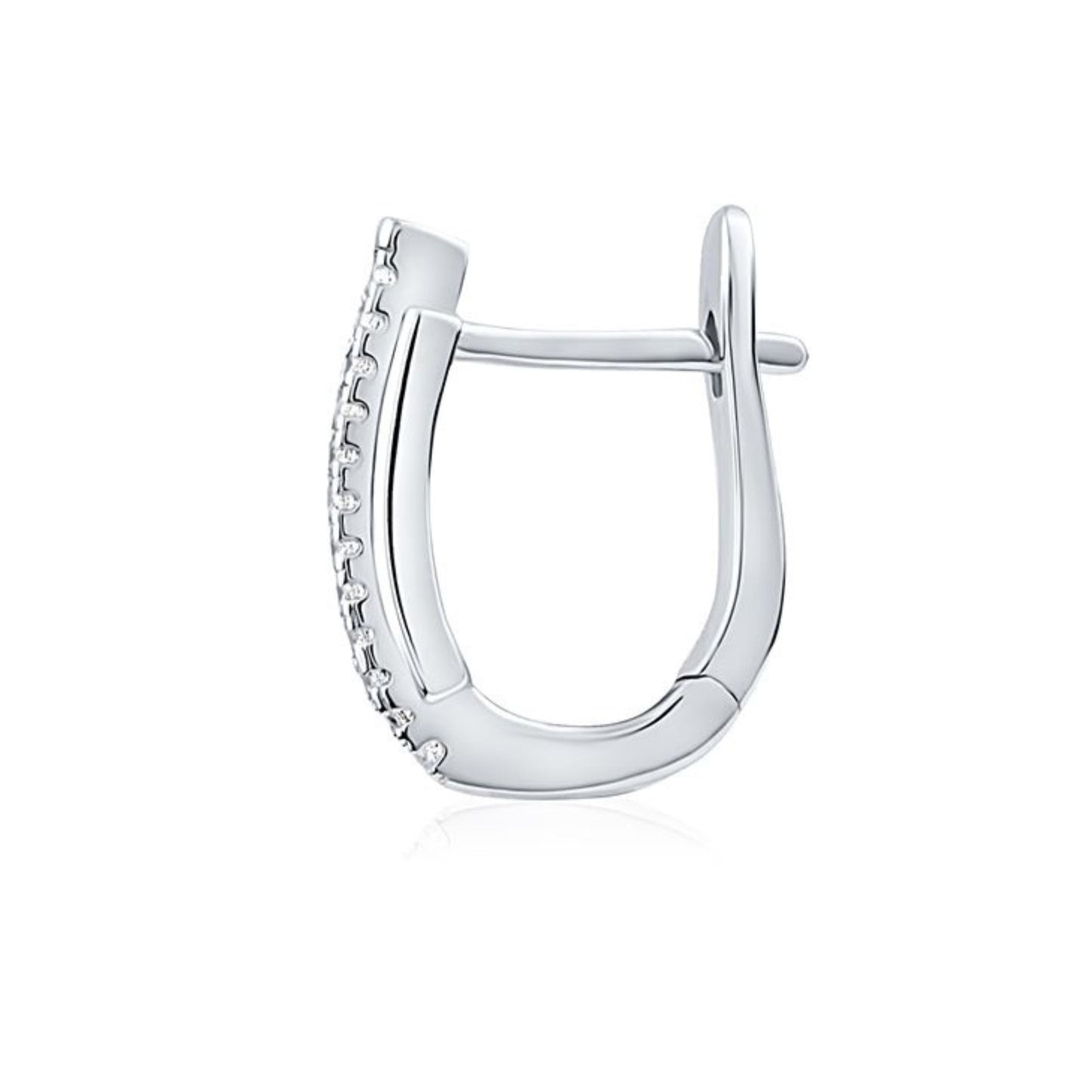 Silver Huggee Earring