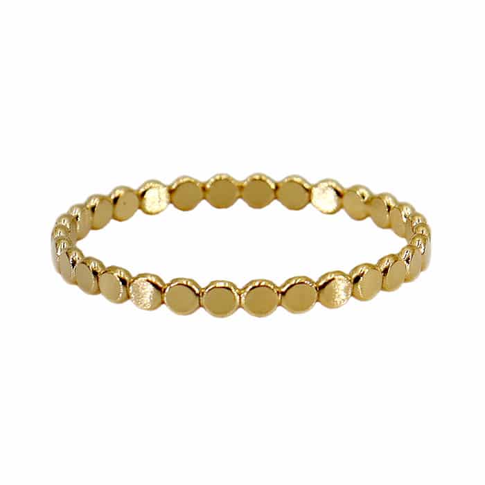 14K Gold Filled Beaded Ring