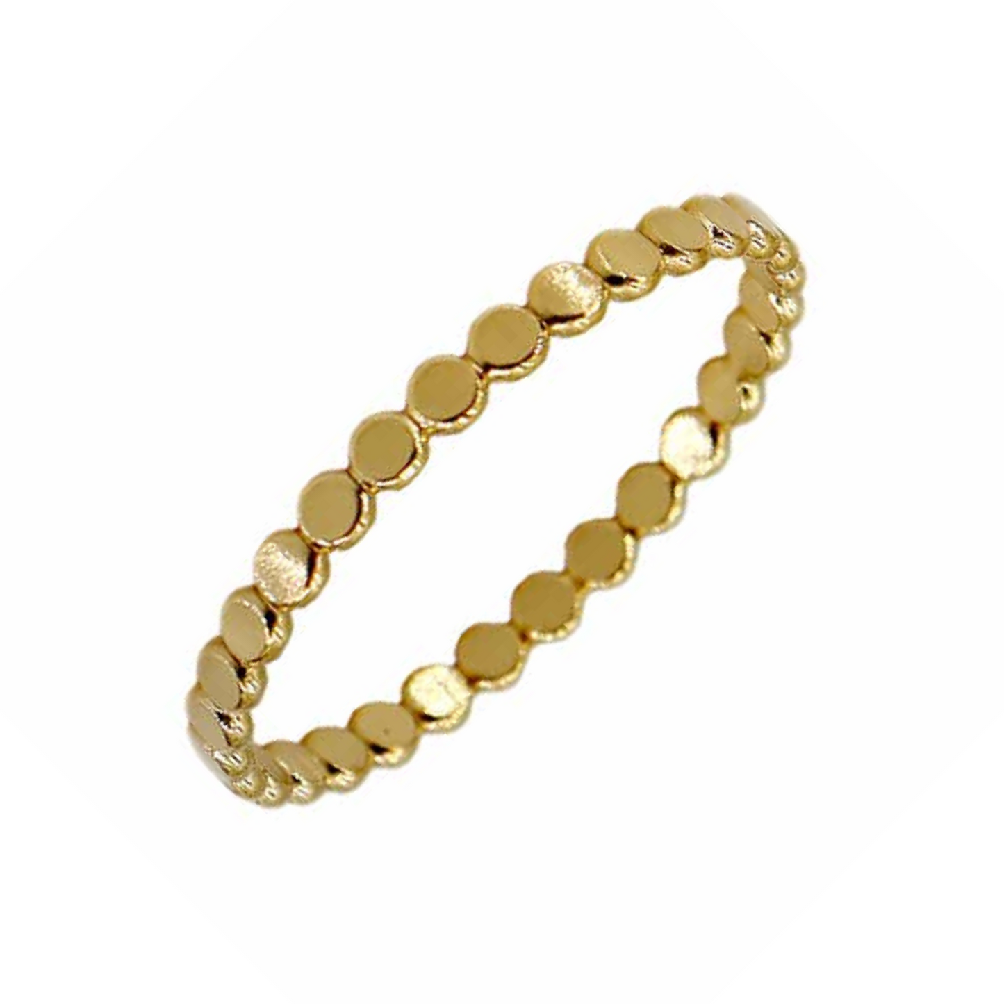 14K Gold Filled Beaded Ring