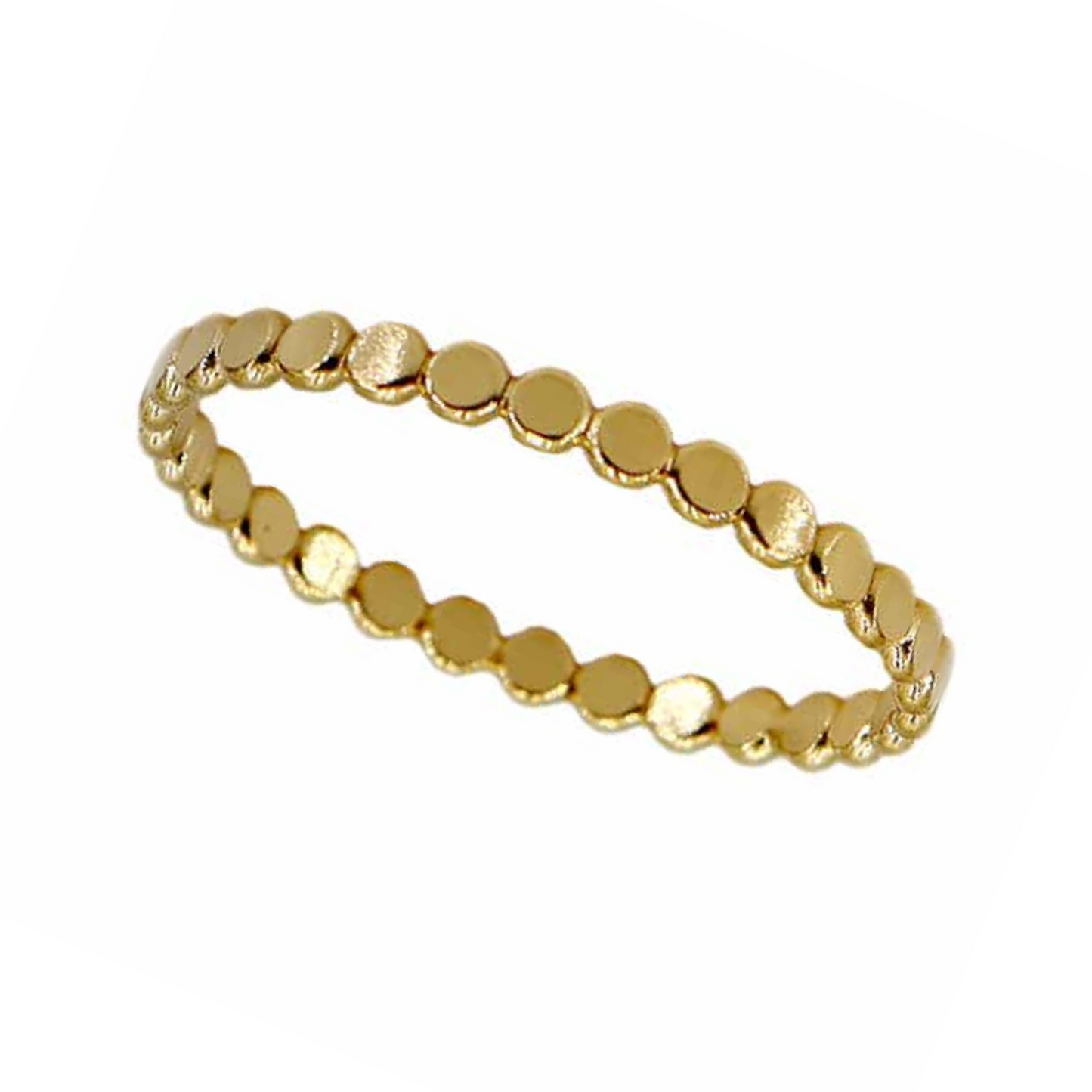 14K Gold Filled Beaded Ring
