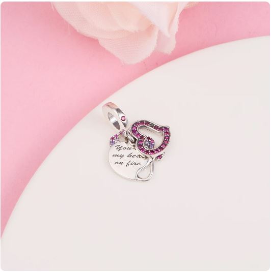 Devil Heart Dangle Charm