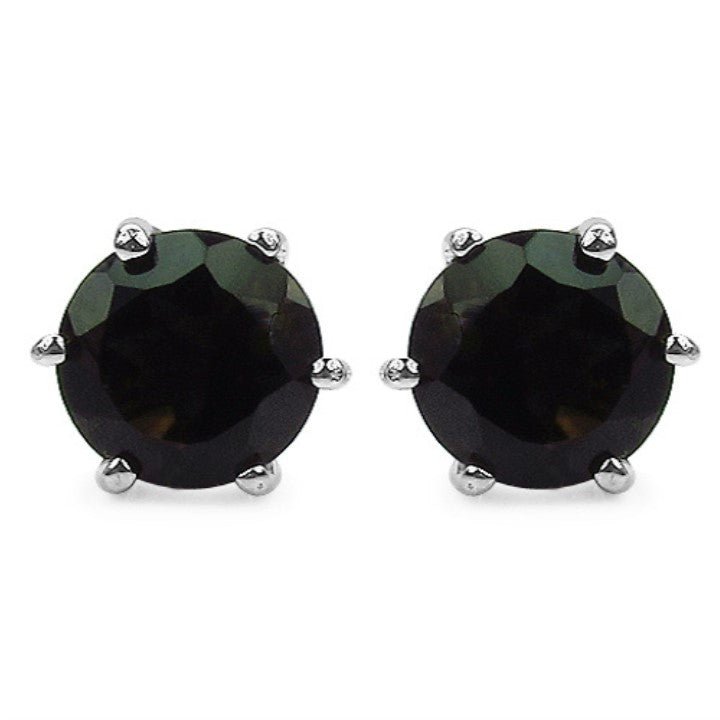 Silver Smoky Topaz Earring