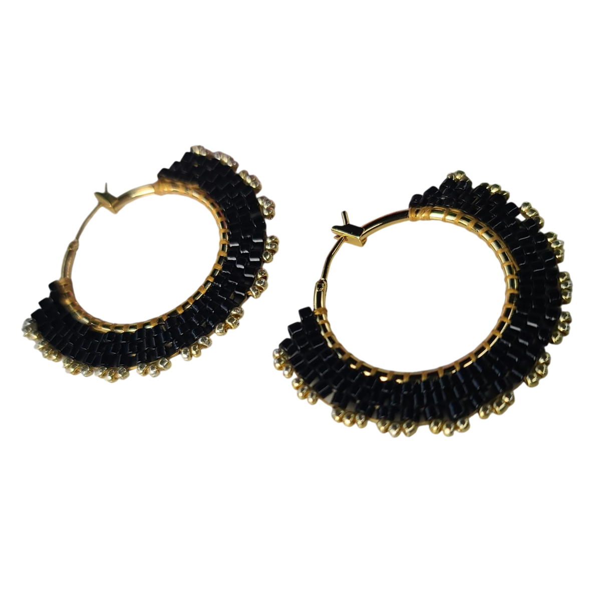 Beaded Hoop Earring