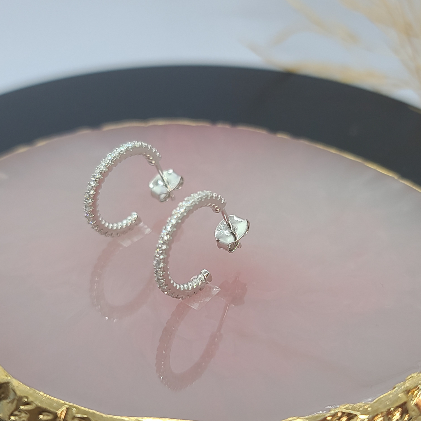 Silver Hoop Earring