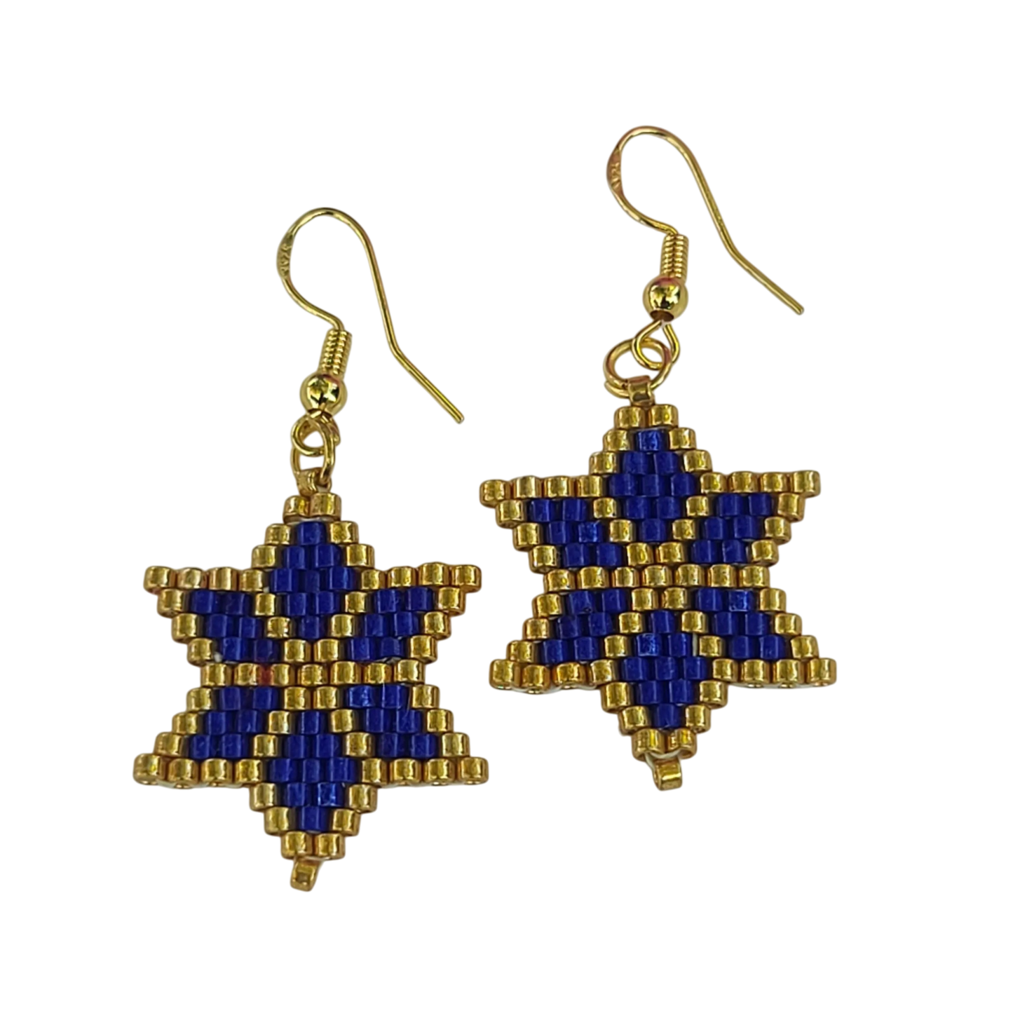 Beaded Star Drop Earring