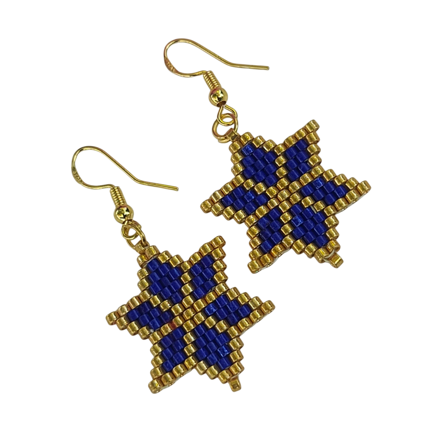 Beaded Star Drop Earring