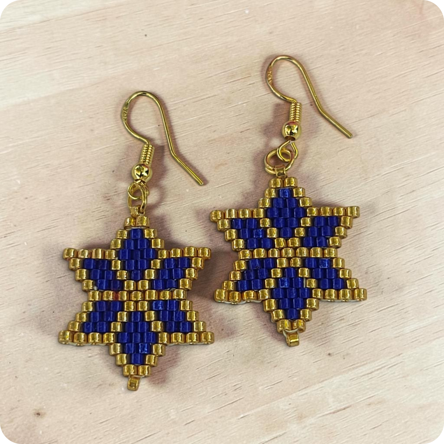 Beaded Star Drop Earring