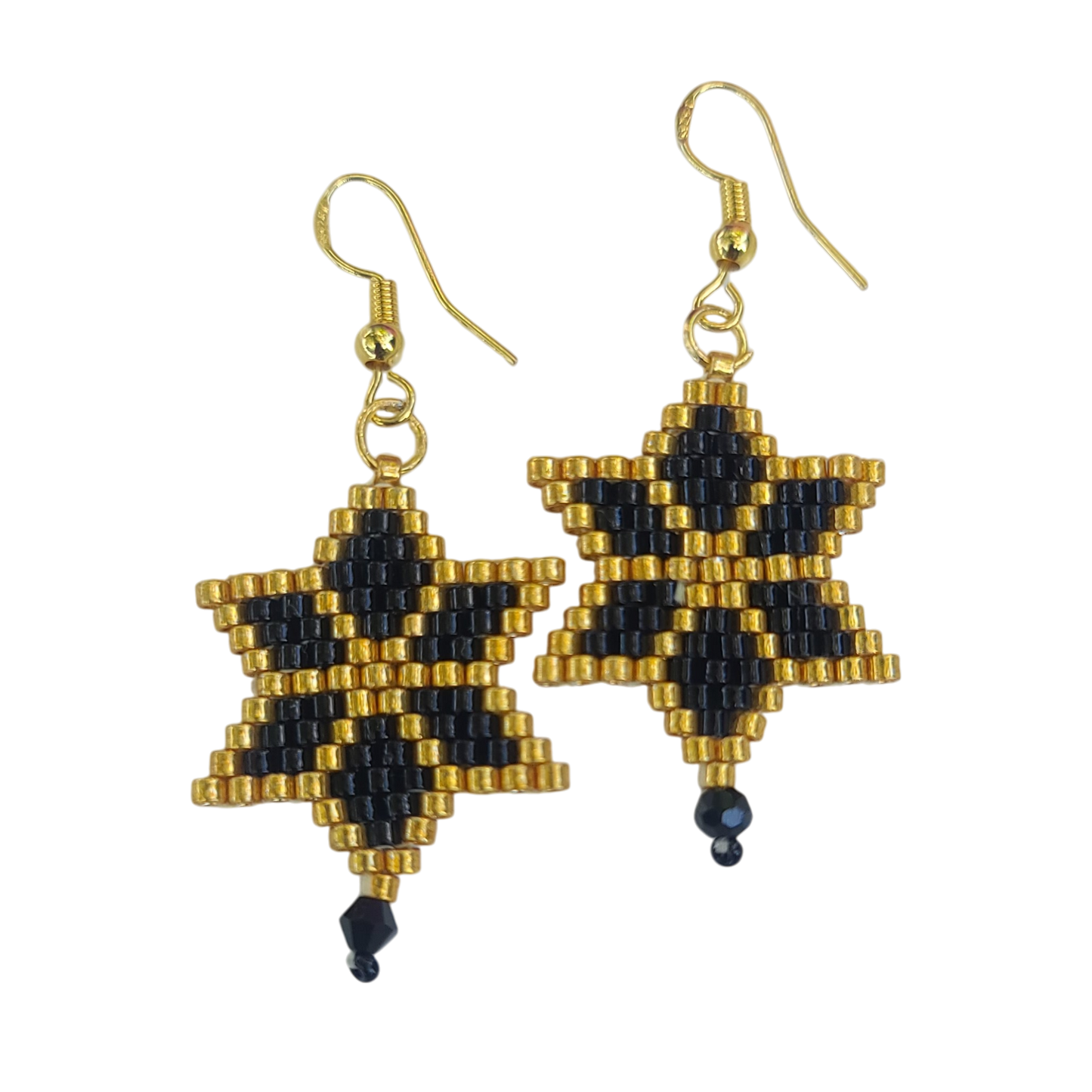Beaded Star Drop Earring
