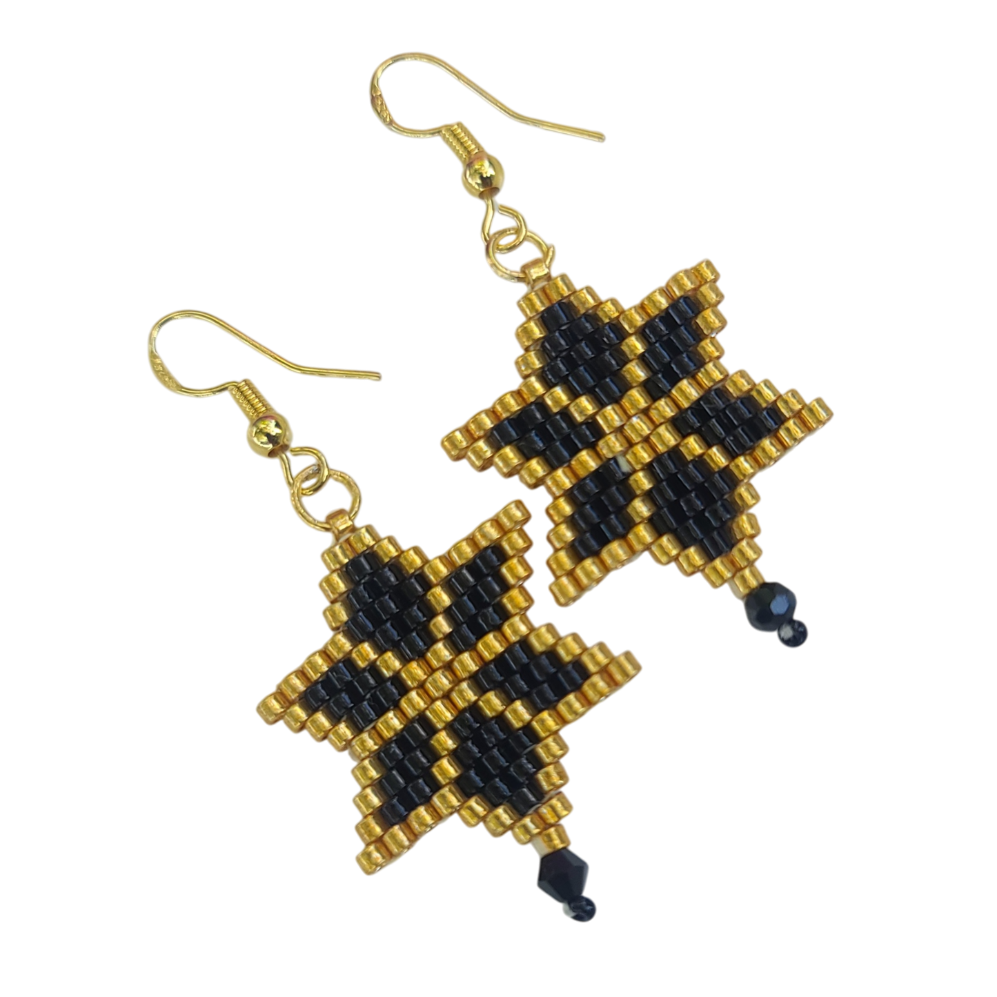 Beaded Star Drop Earring