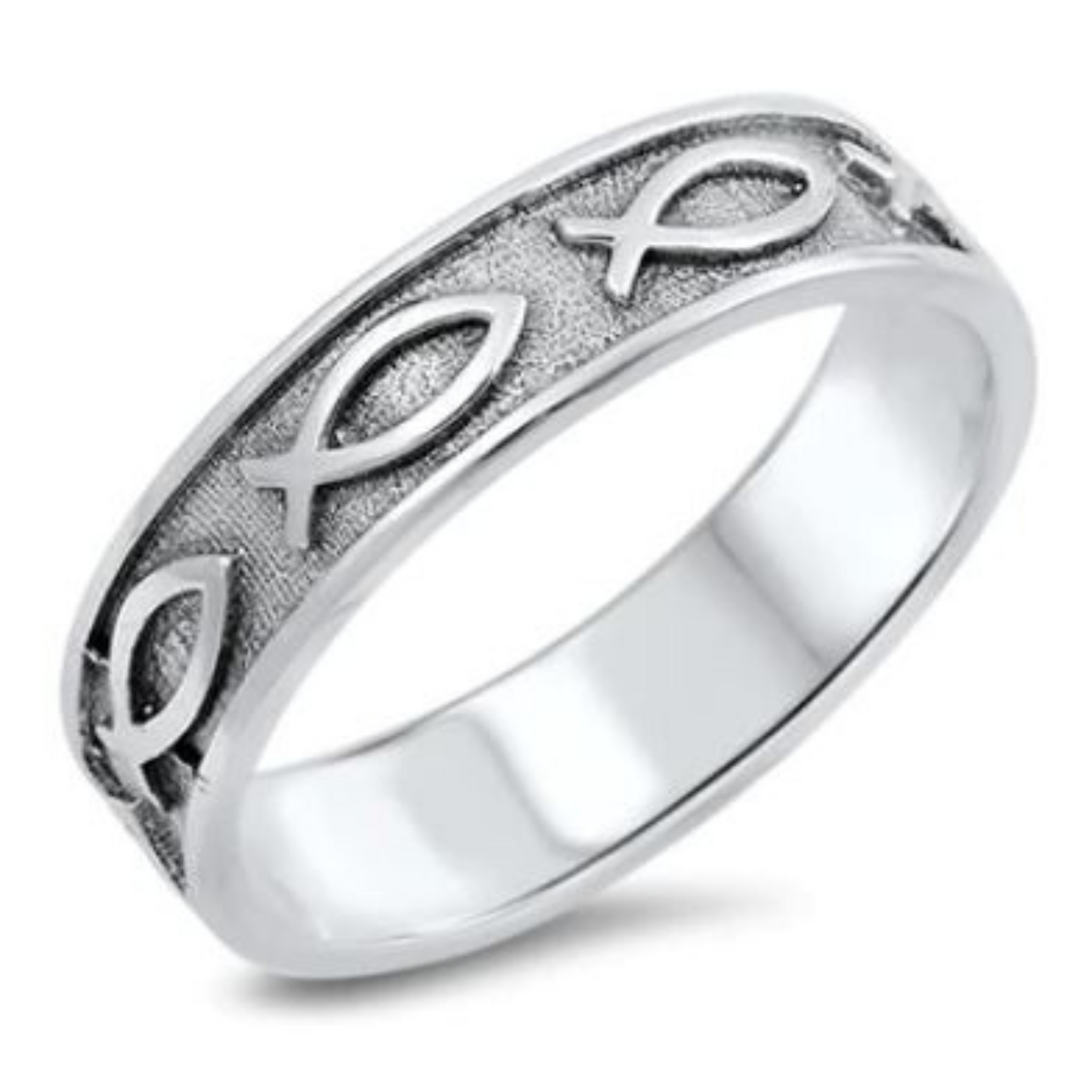 Silver Christian Eternity Ring