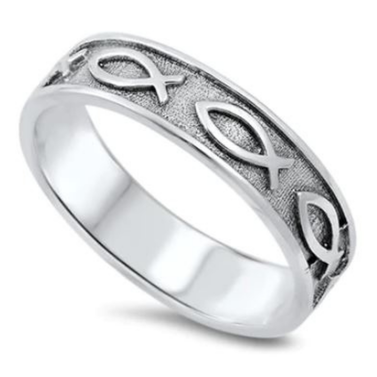 Silver Christian Eternity Ring