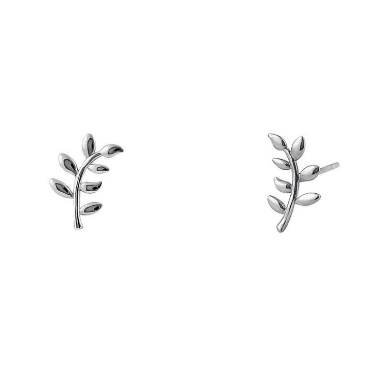 White Trendy Branch Earrings