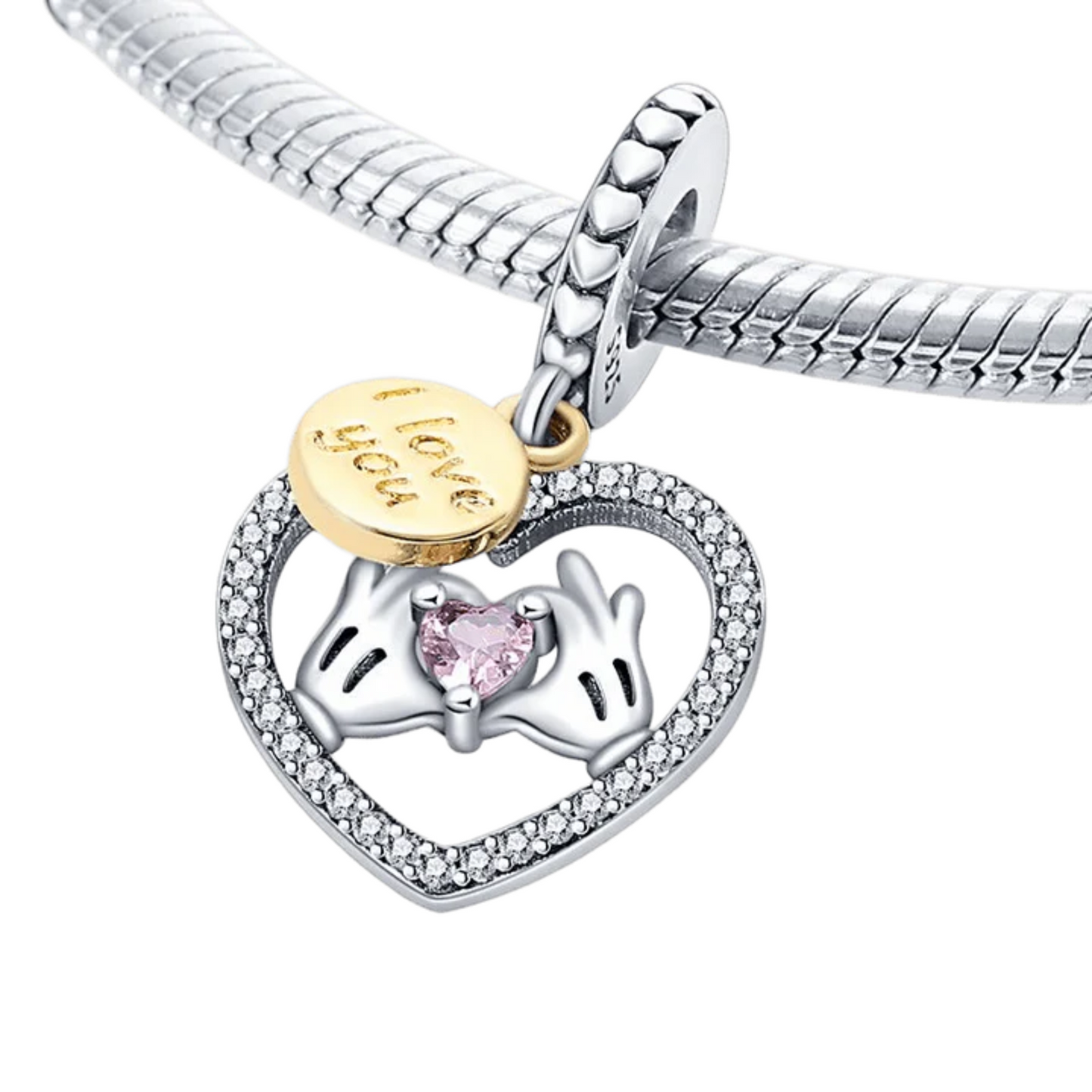 I Love You Heart Dangle Charm