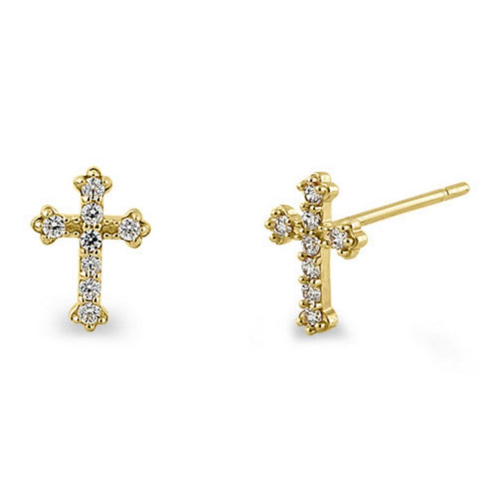 Cross Stud Earrings