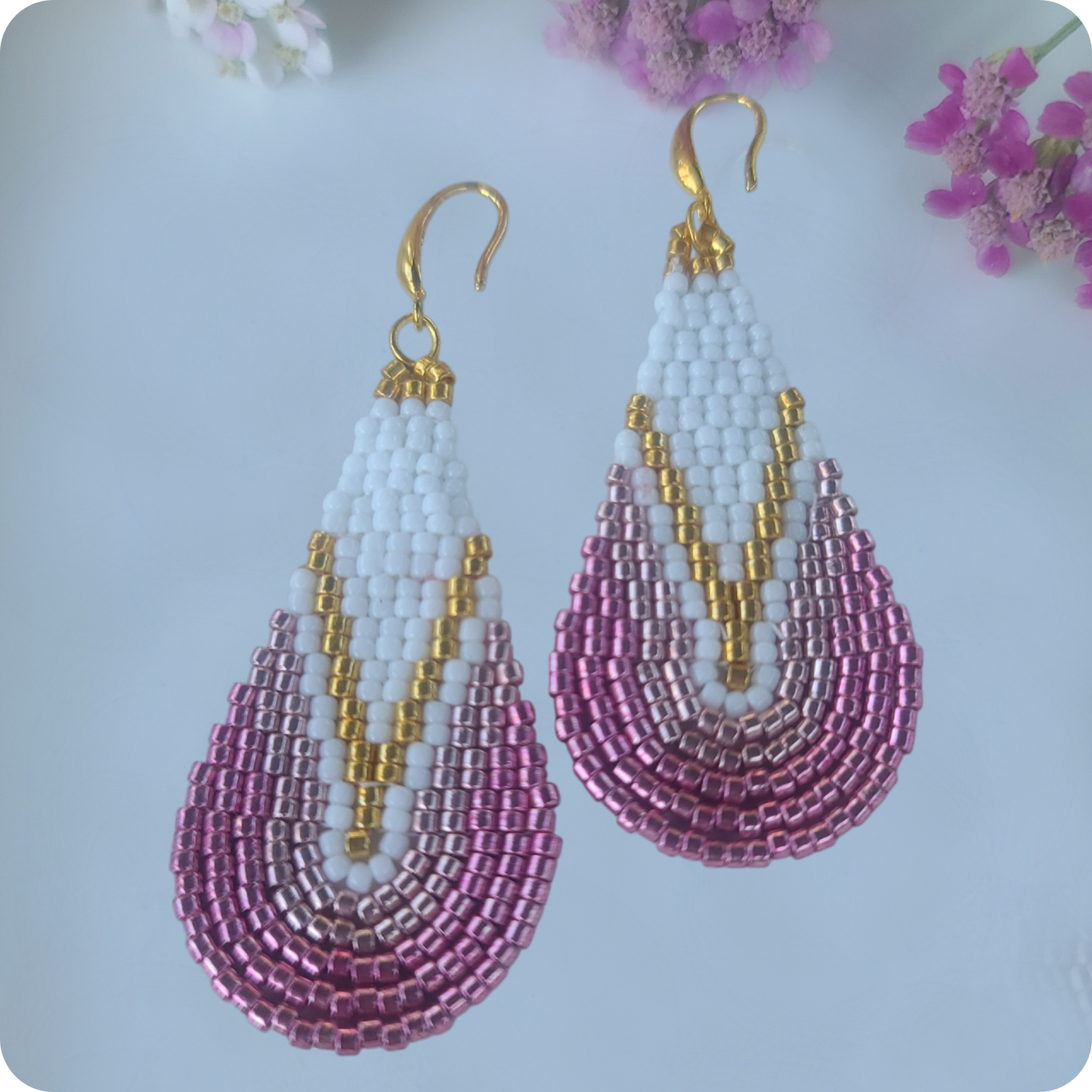 Droplet Beaded Earrings