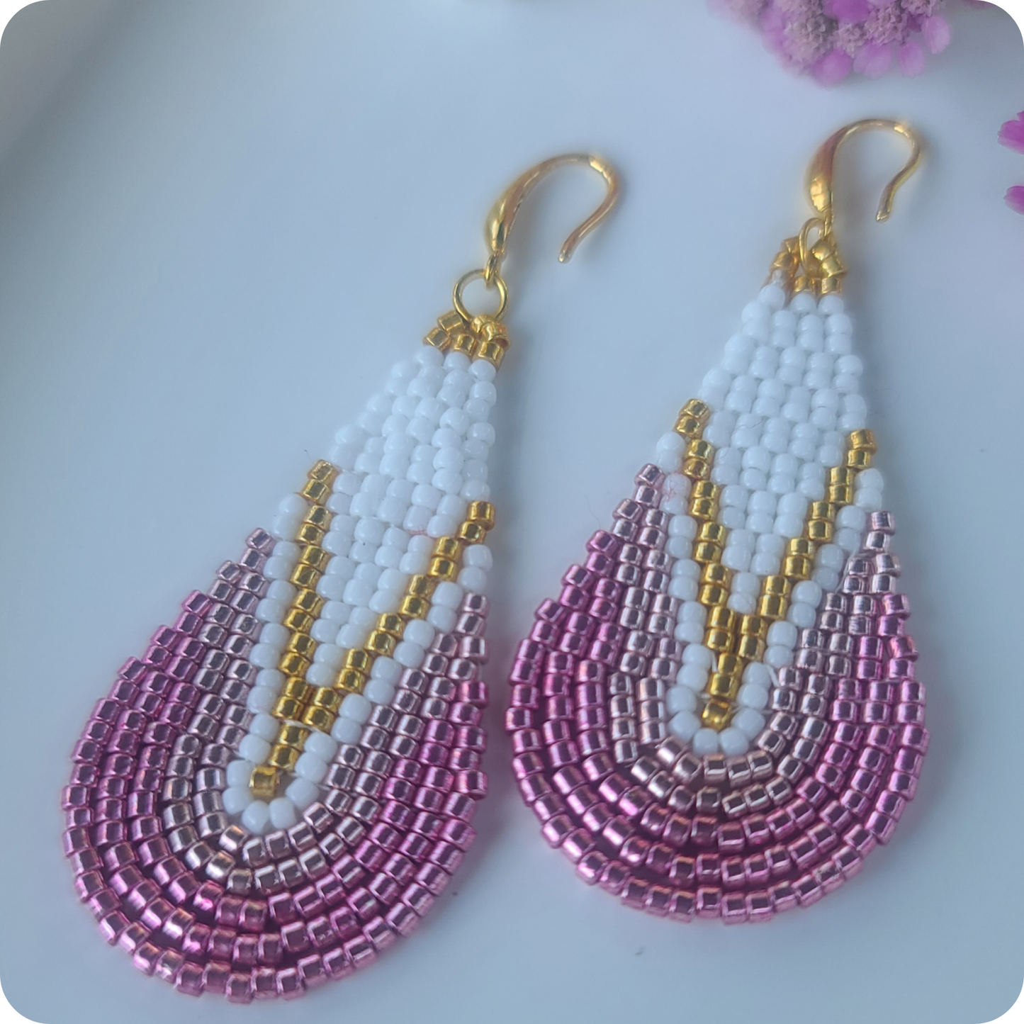 Droplet Beaded Earrings