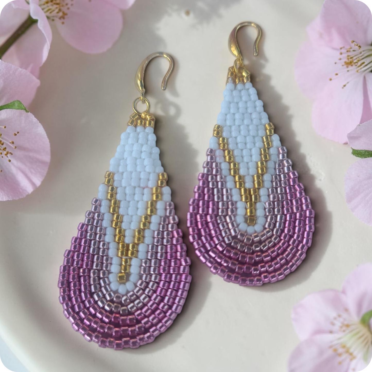 Droplet Beaded Earrings