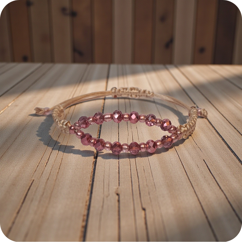 Pink Beaded Bracelet