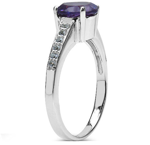 Silver Amethyst Ring