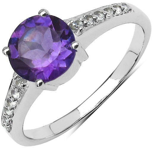 Silver Amethyst Ring