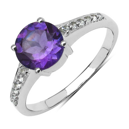 Silver Amethyst Ring