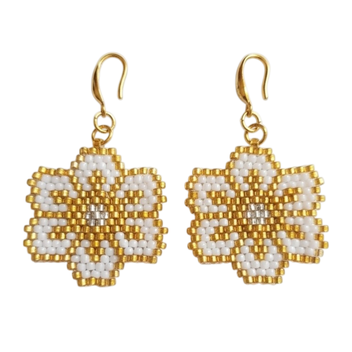 Beaded Flower Earring