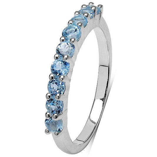 Silver Blue Topaz Ring