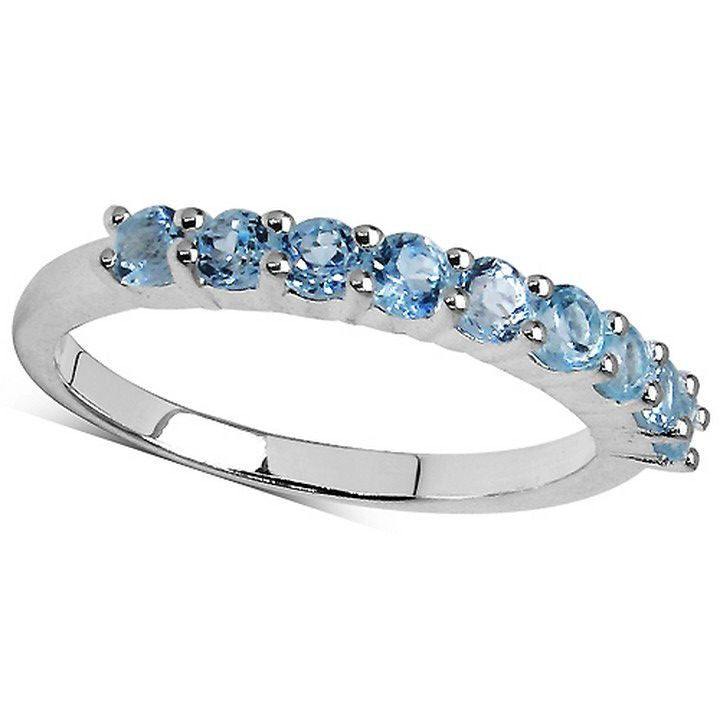 Silver Blue Topaz Ring