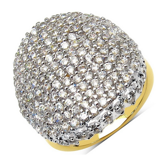 Cubic Zirconia Brass Ring