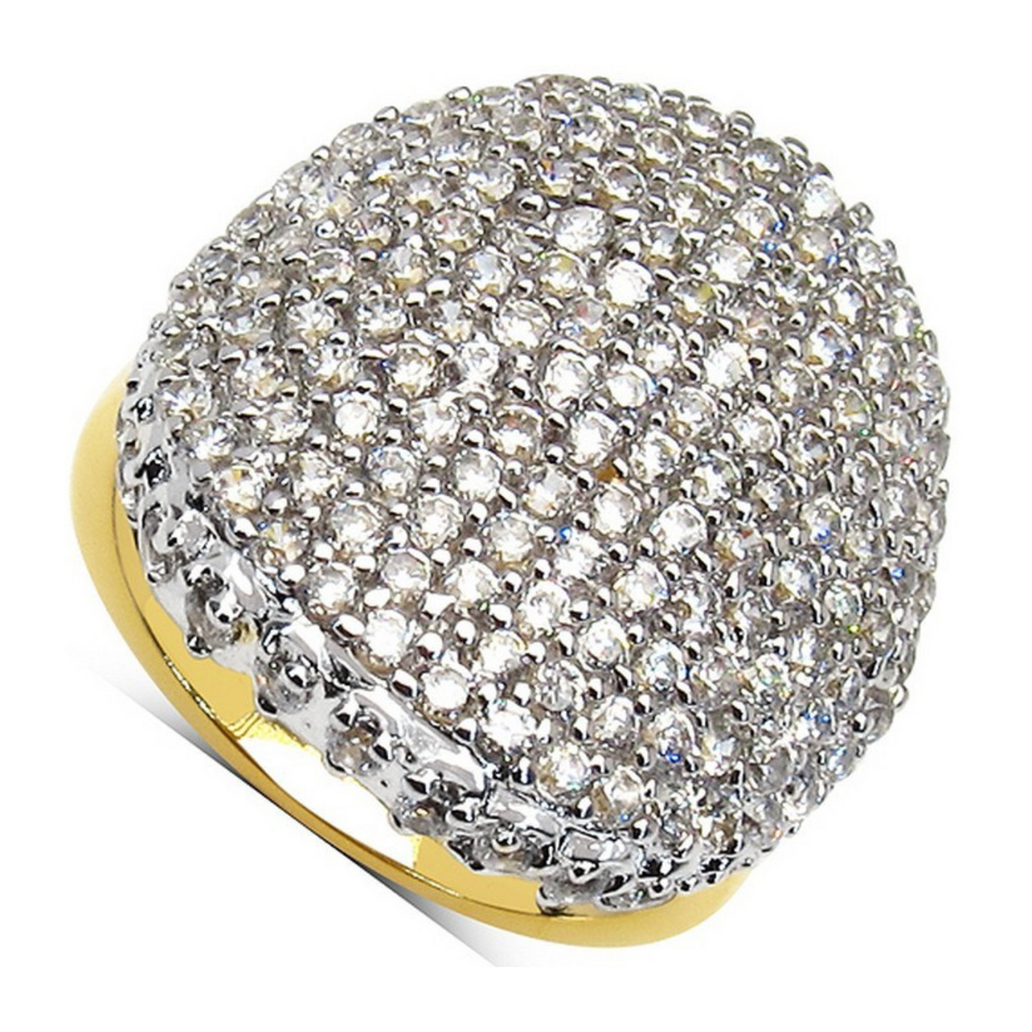 Cubic Zirconia Brass Ring