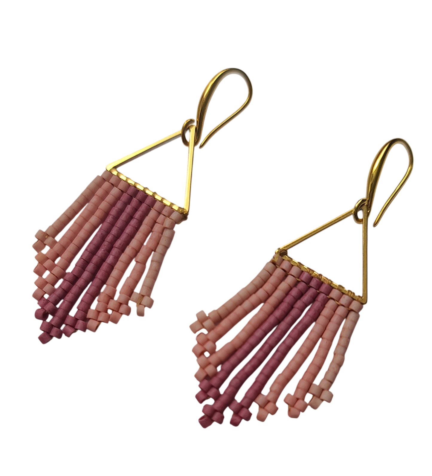 Small Beaded Fringe Earring