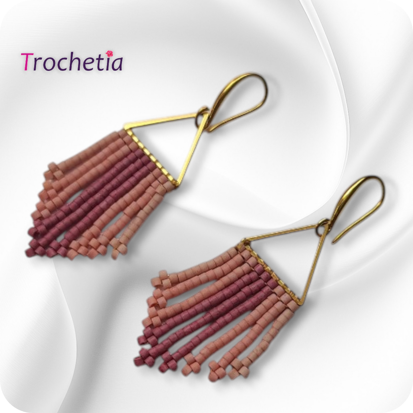Small Beaded Fringe Earring