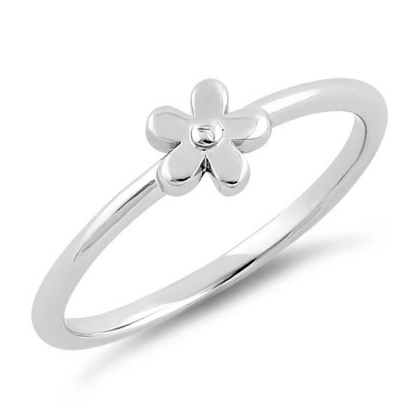 Silver Baby Flower Ring