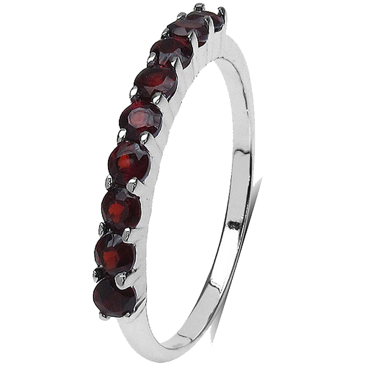 Sterling Silver Garnet Ring