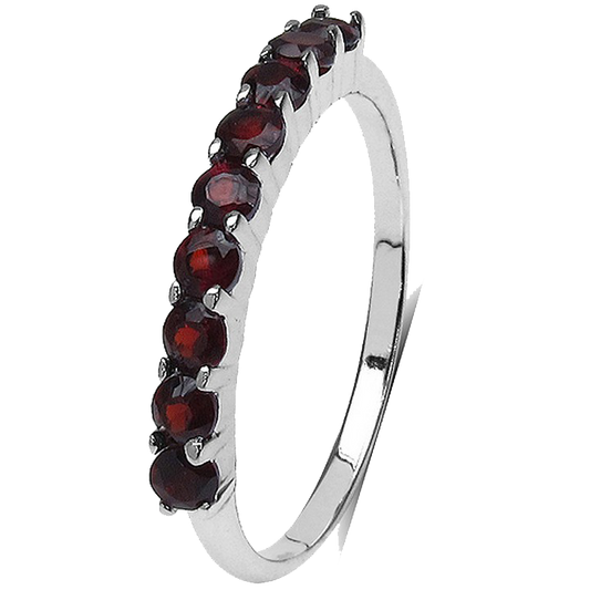 Sterling Silver Garnet Ring