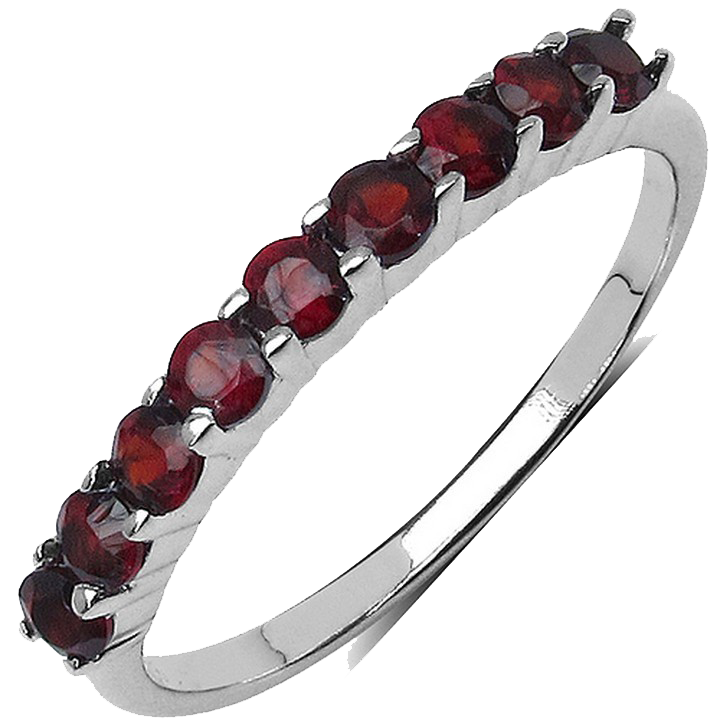 Sterling Silver Garnet Ring