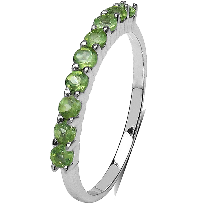 Sterling Silver Peridot Ring